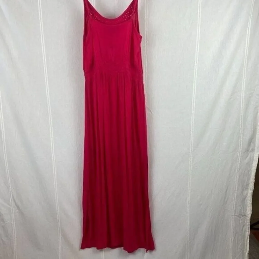 Marks & Spencer M&S Collection Hot Pink Sleeveless Flowy Beach Dress Size 6 - Picture 6 of 10